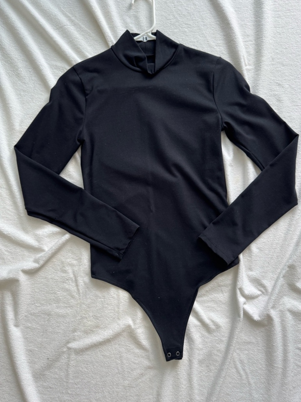 Abercrombie & Fitch Black Long Sleeve Mock Neck Bodysuit